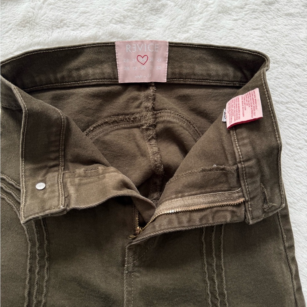 REVICE Olive Green Jeans